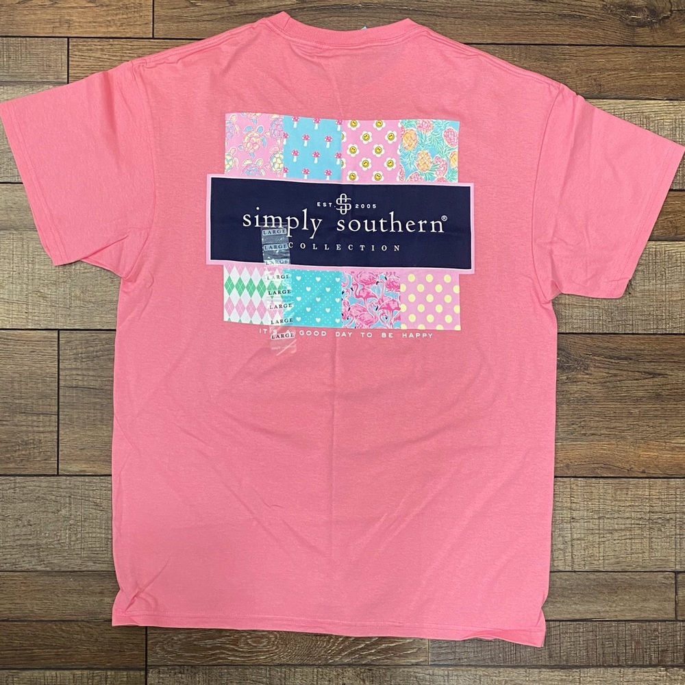 Simply Southern Pink T-shirt Large NWT